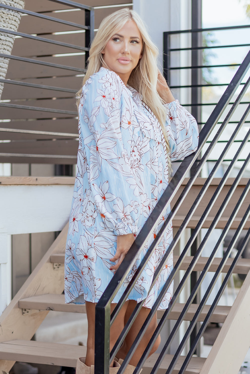 Briana 4 Sleeve Mini Dress