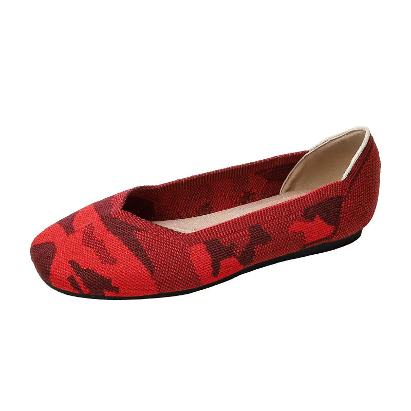 New Beijing Style Woven Flat Shoes for Women