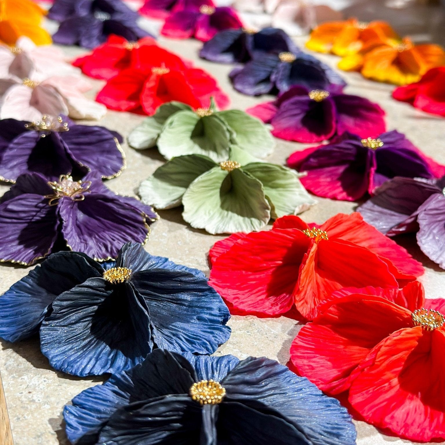 Sabine - Extra Large Flower Statement Earrings