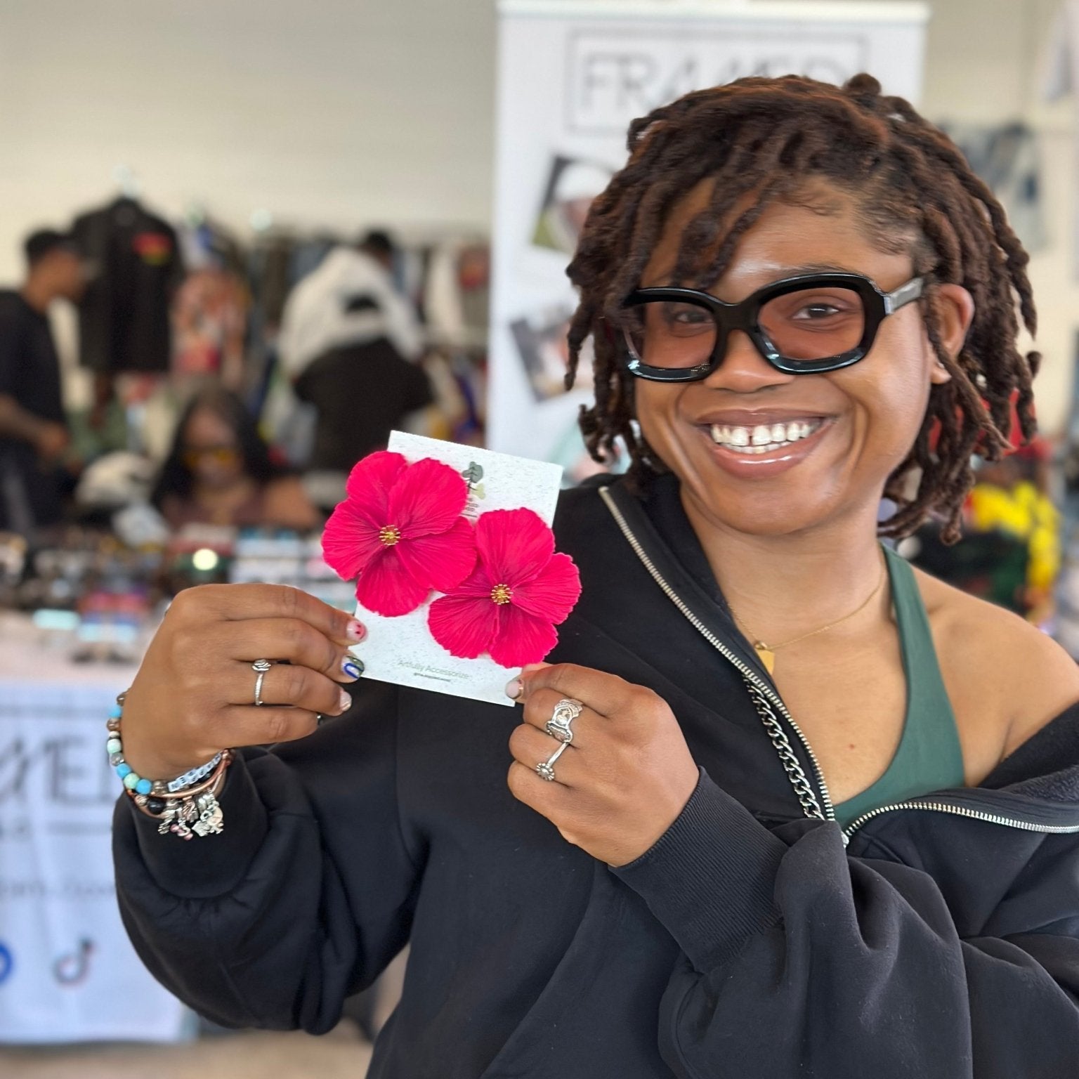 Sabine - Extra Large Flower Statement Earrings