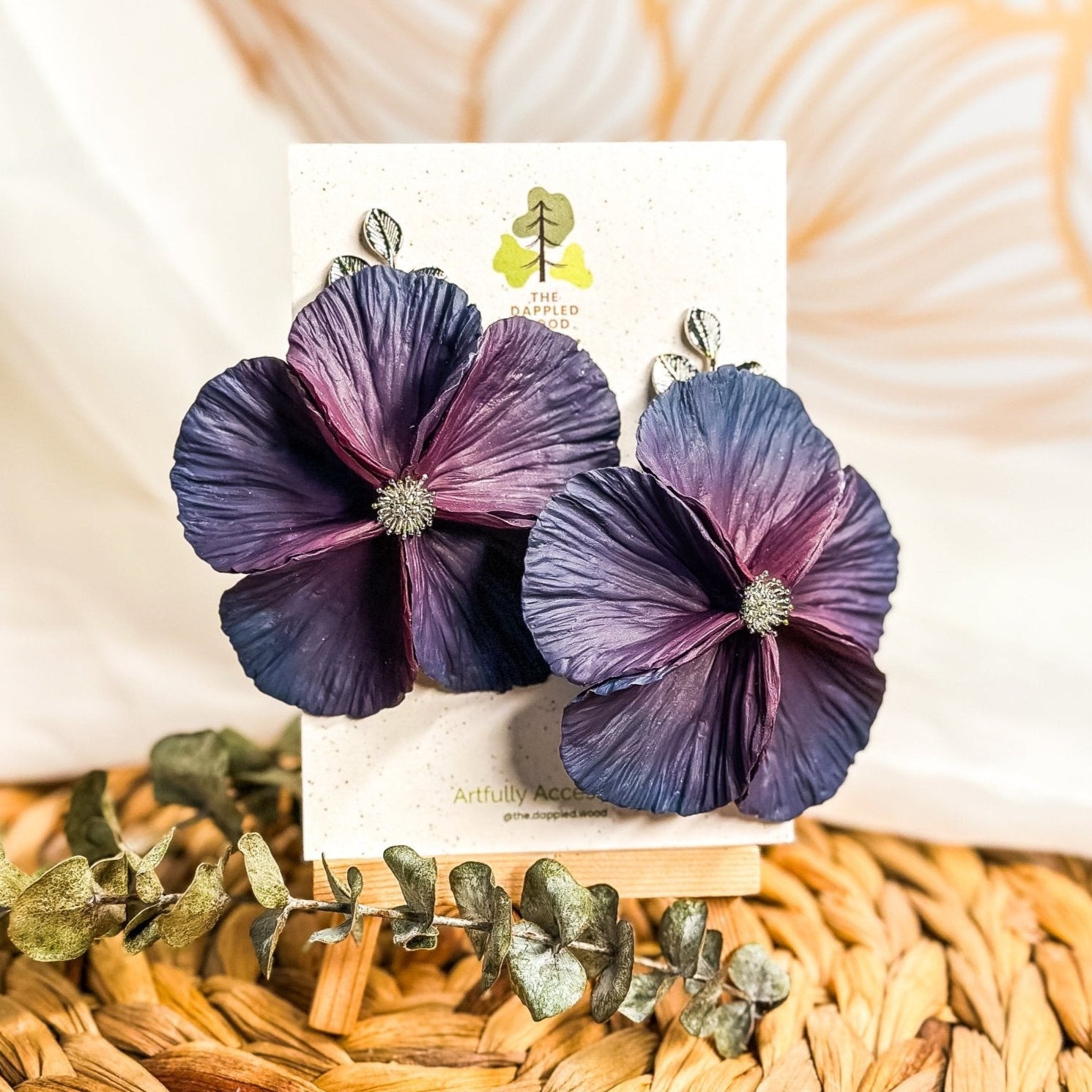 Sabine - Extra Large Flower Statement Earrings