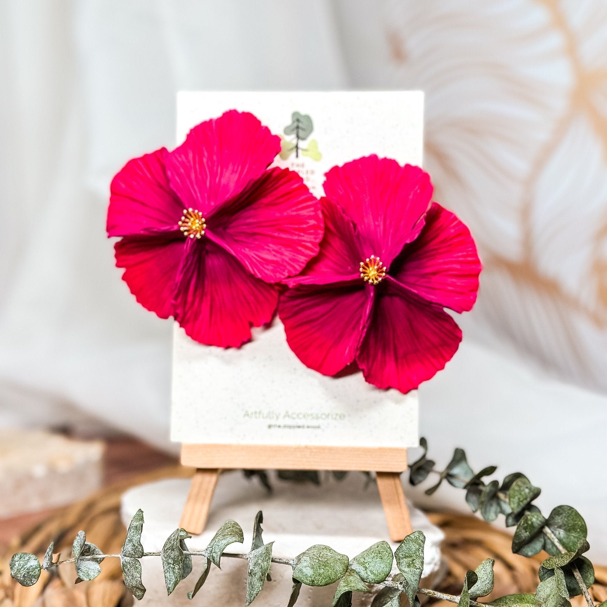 Sabine - Extra Large Flower Statement Earrings