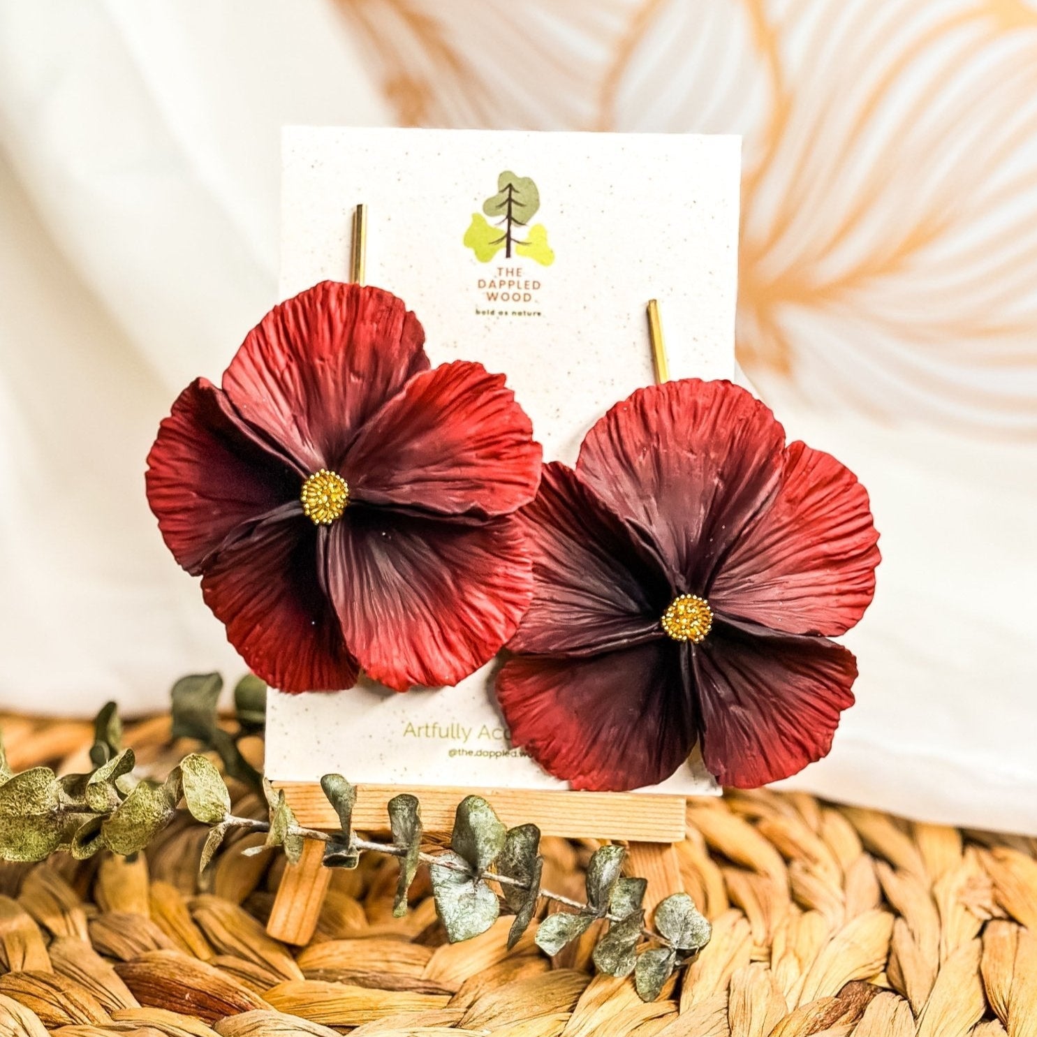 Sabine - Extra Large Flower Statement Earrings