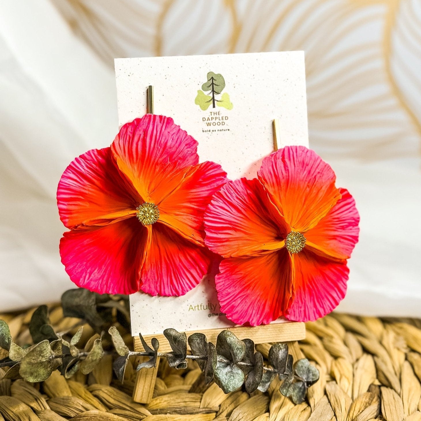 Sabine - Extra Large Flower Statement Earrings
