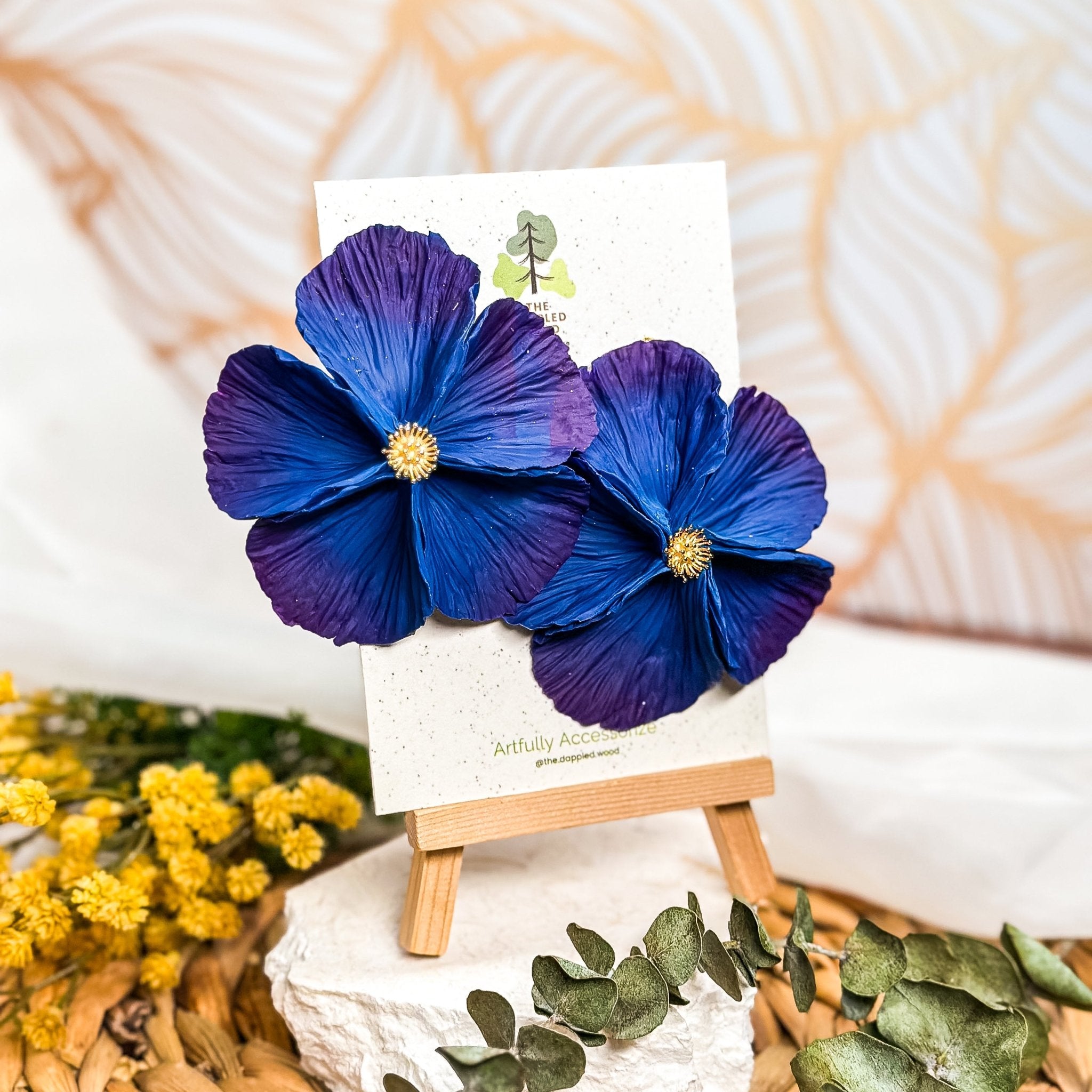 Sabine - Extra Large Flower Statement Earrings