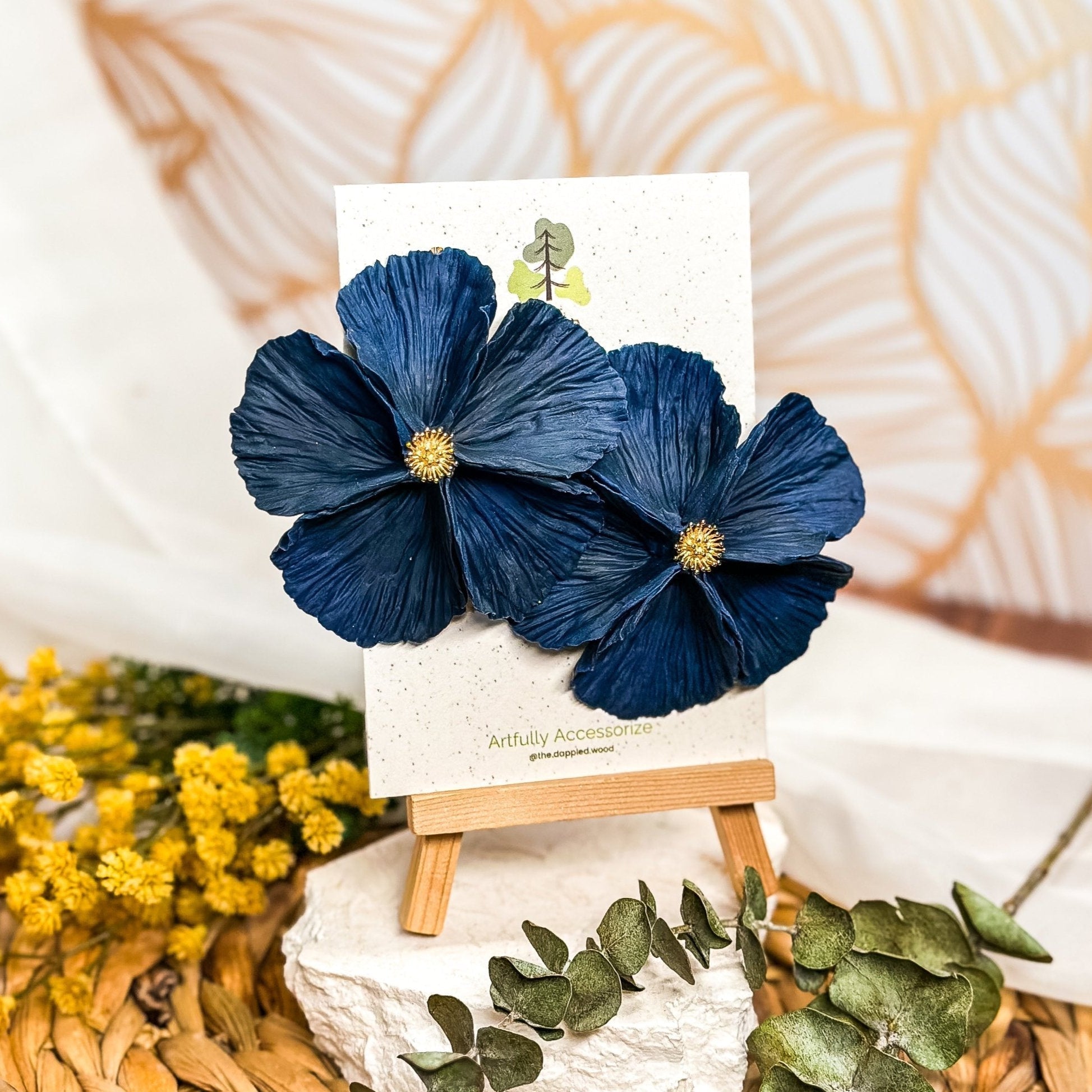 Sabine - Extra Large Flower Statement Earrings