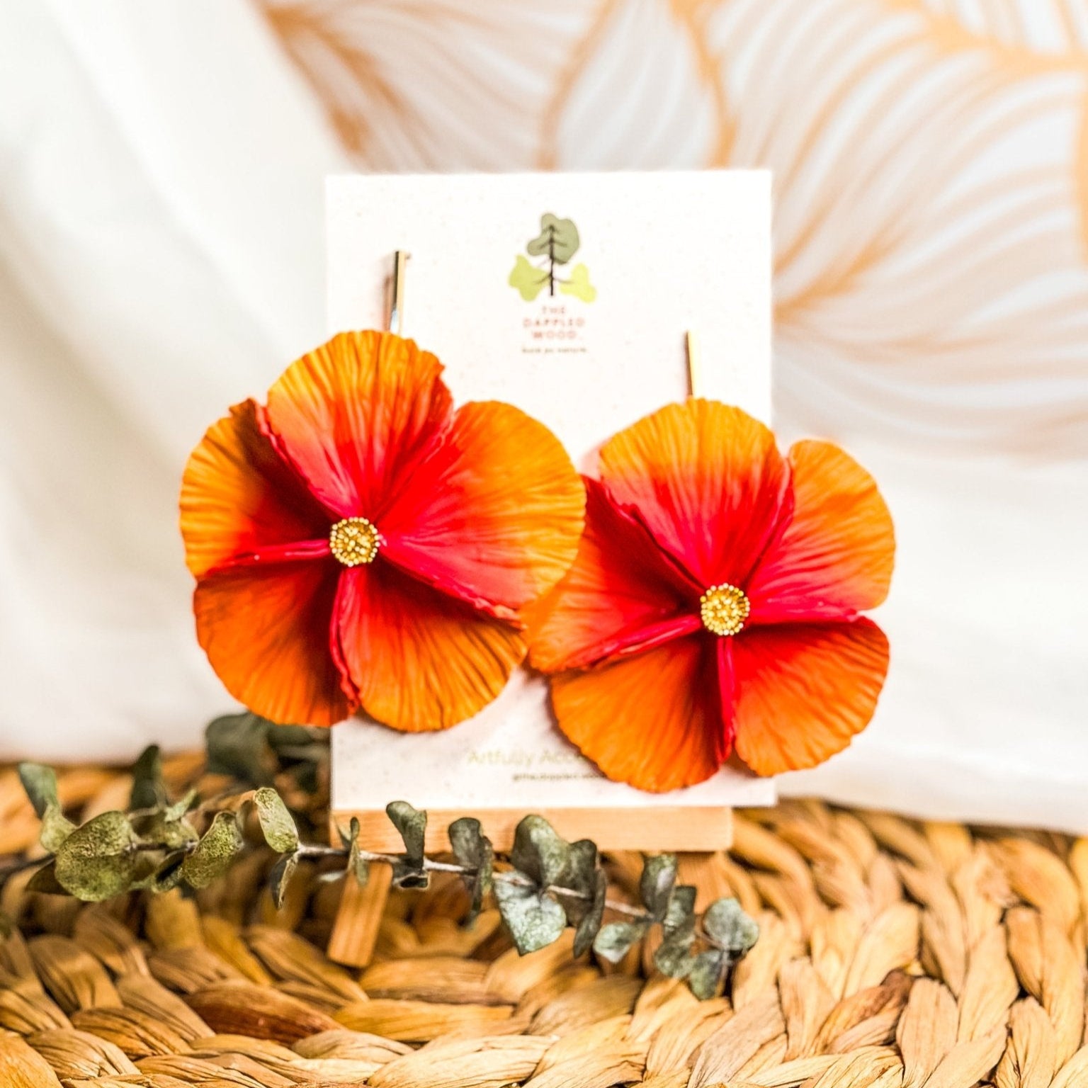 Sabine - Extra Large Flower Statement Earrings