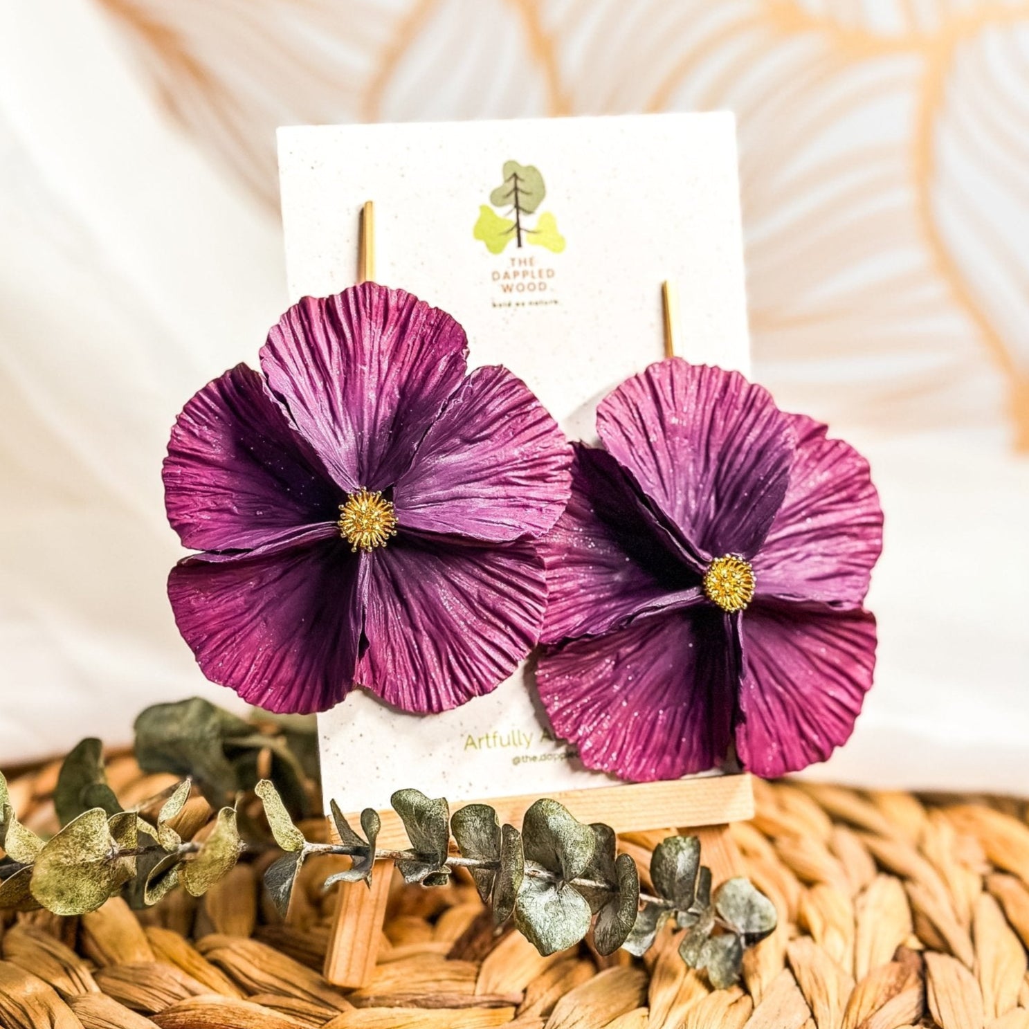 Sabine - Extra Large Flower Statement Earrings