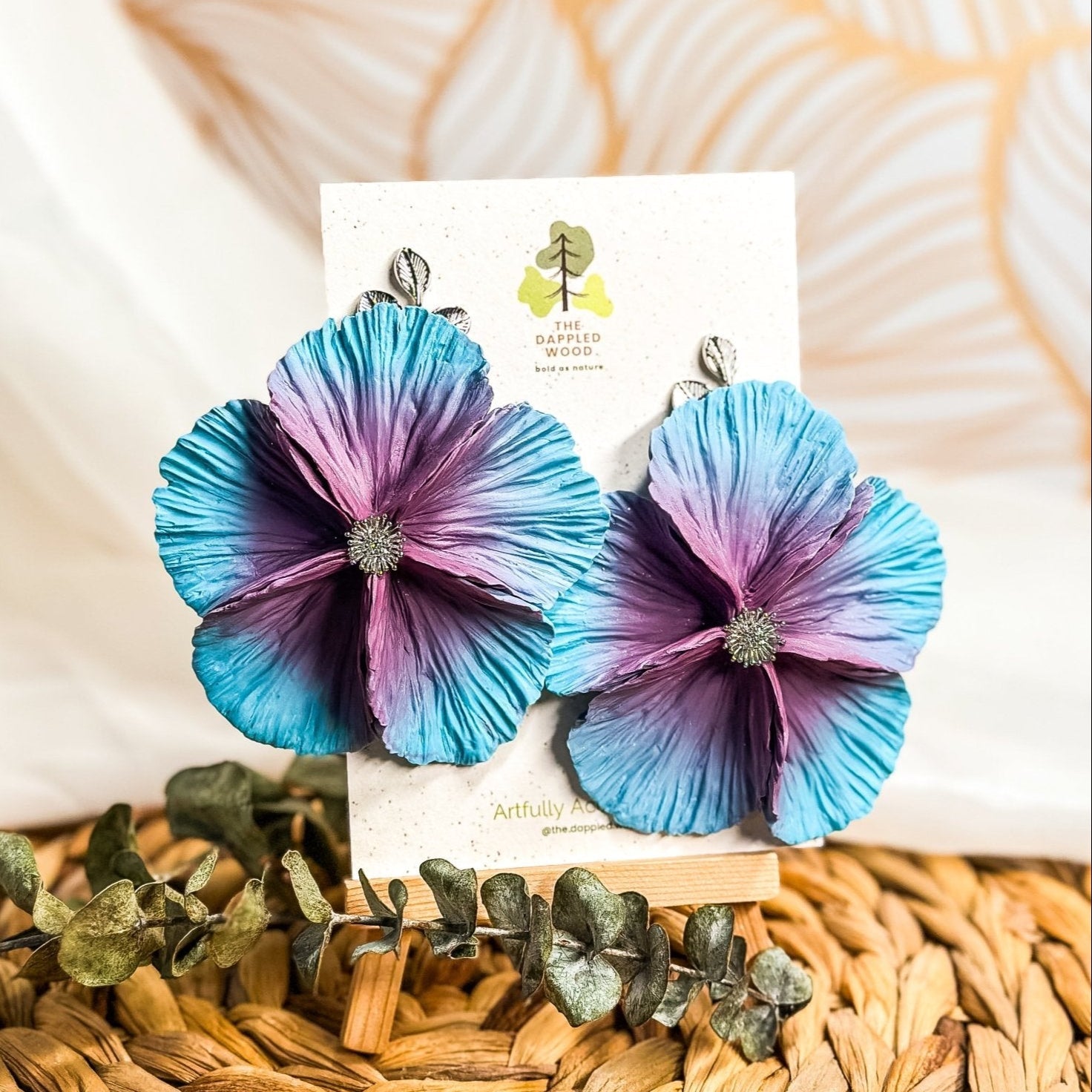 Sabine - Extra Large Flower Statement Earrings