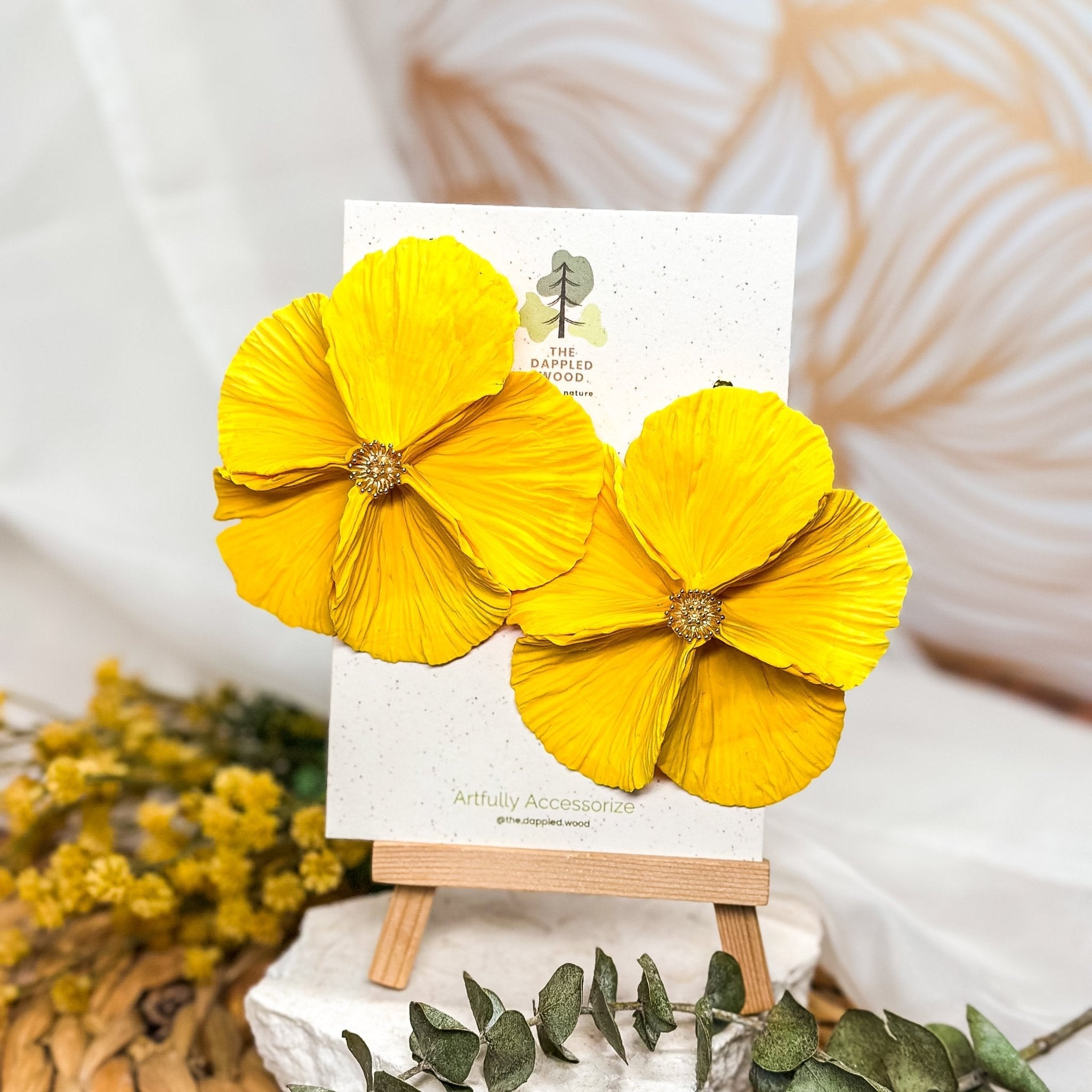 Sabine - Extra Large Flower Statement Earrings