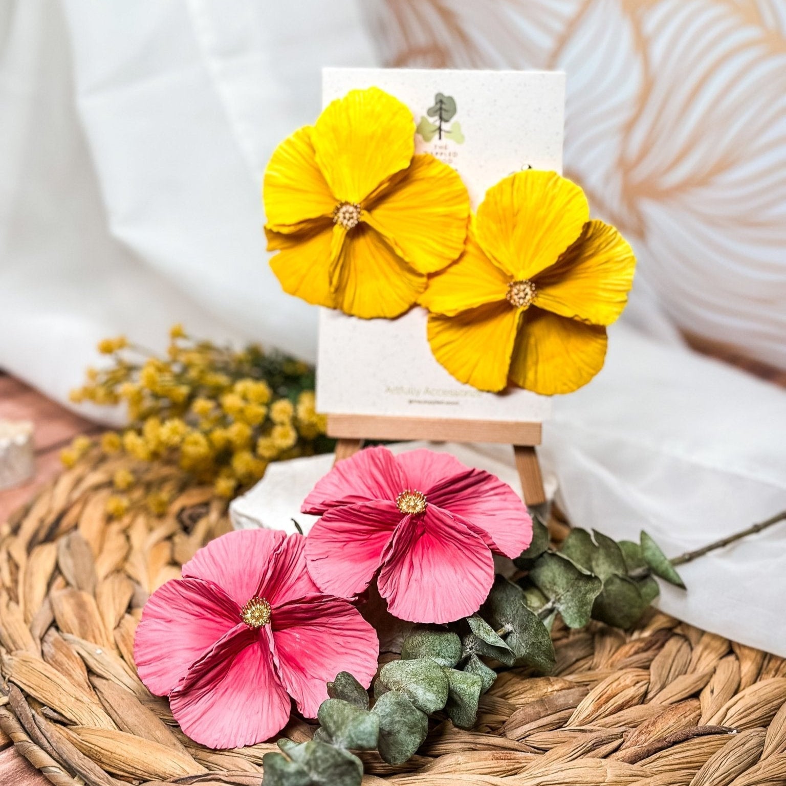Sabine - Extra Large Flower Statement Earrings