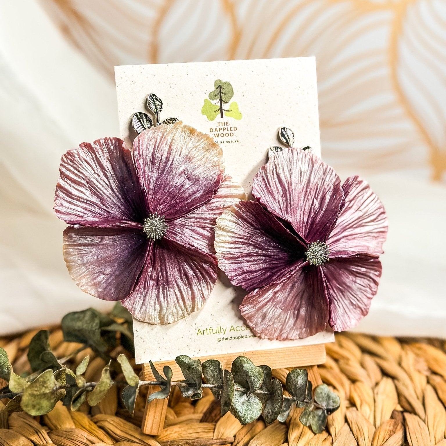 Sabine - Extra Large Flower Statement Earrings