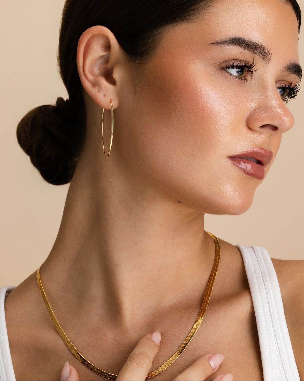 Delicate Threader Hoop Earrings